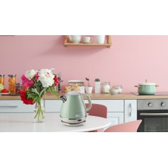 Ariete Vintage Kettle 1L Green - Stylish Retro Design for Your Kitchen | Perfect Hot Beverages!